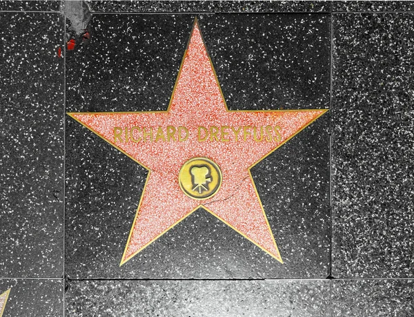 Ρίτσαρντ Ντρέιφους αστέρι στο hollywood με τα πόδια της φήμης — Φωτογραφία Αρχείου