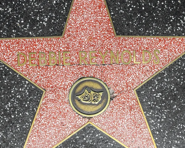 Debbie Reynolds stella sulla Hollywood Walk of Fame — Foto Stock