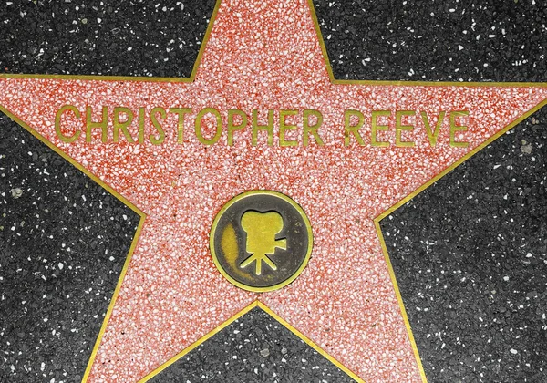 stock image Christopher Reeves star on Hollywood Walk of Fame