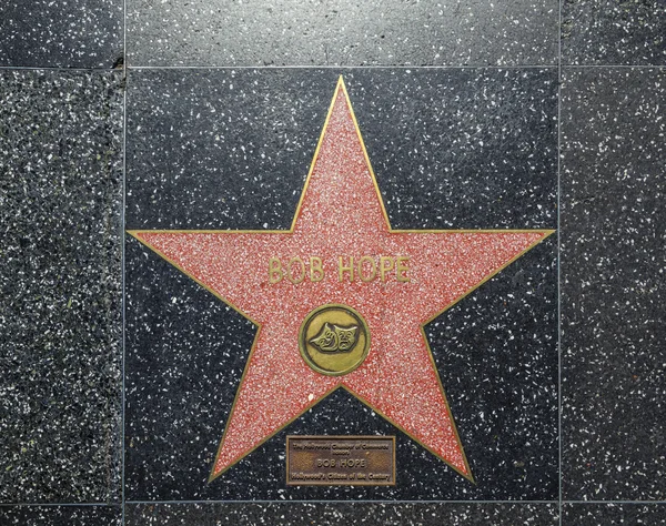 Bob förhoppningar stjärna på hollywood promenad av berömmelse — Stockfoto