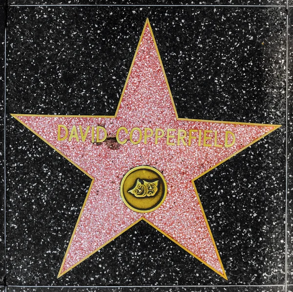 David Copperfields estrela na Calçada da Fama de Hollywood — Fotografia de Stock