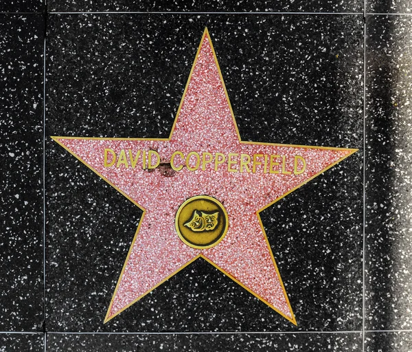 David copperfields hvězda na Hollywoodském chodníku slávy — Stock fotografie