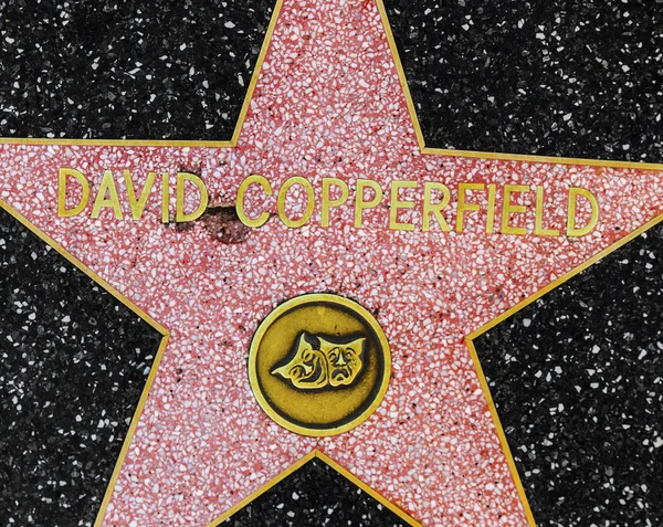 David copperfields stjärna på hollywood promenad av berömmelse — Stockfoto
