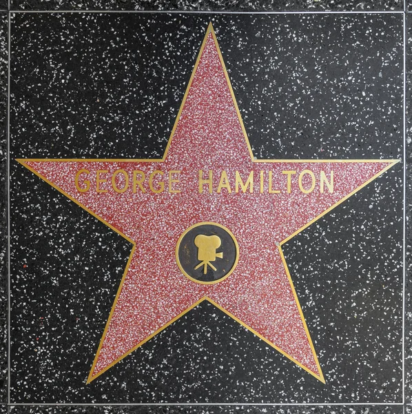 George hamiltons stern auf dem hollywood walk of fame — Stockfoto