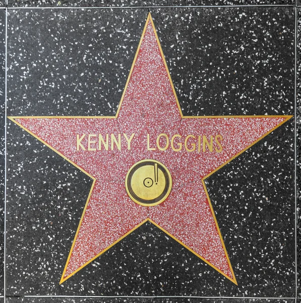 Кенни Логгинс звезда Голливудской Аллеи Славы — стоковое фото