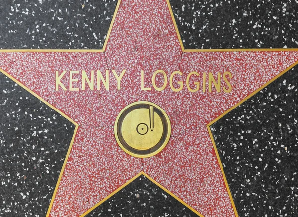 Кенні Логгінс зірка на Голлівудська Алея слави — стокове фото