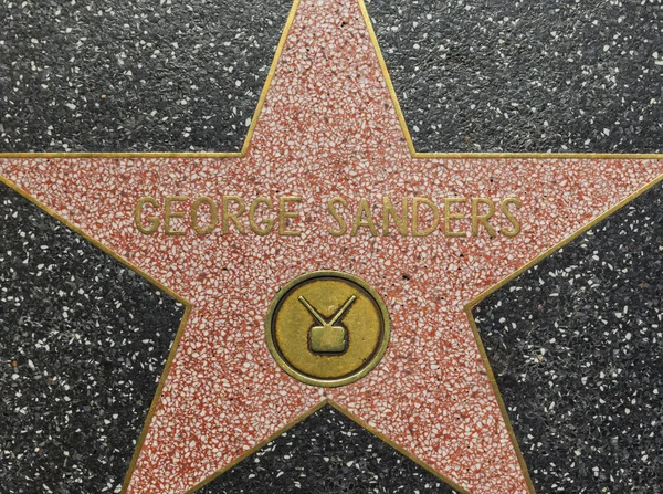 Γιώργος sanders αστέρι στο hollywood με τα πόδια της φήμης — Φωτογραφία Αρχείου