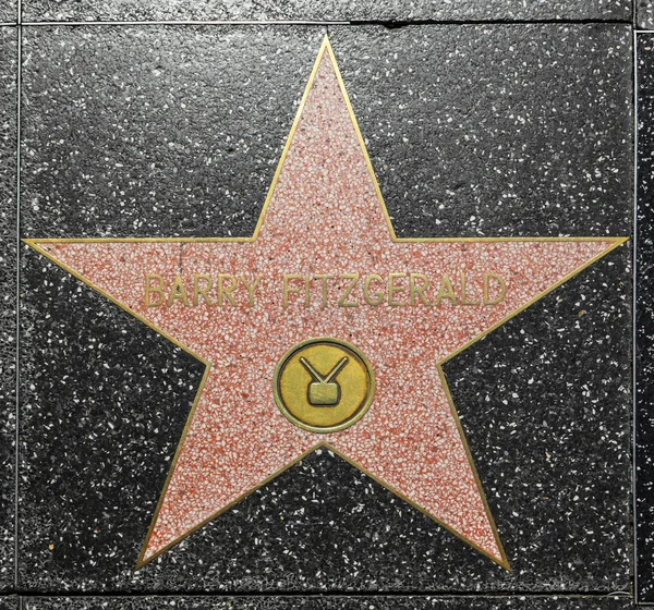 Barry Fitzgeralds star sur Hollywood Walk of Fame — Photo