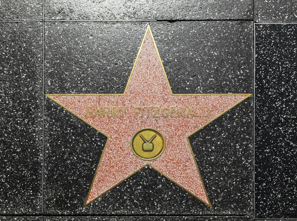 Barry Fitzgeralds star Hollywood Walk of Fame — Stock Fotó