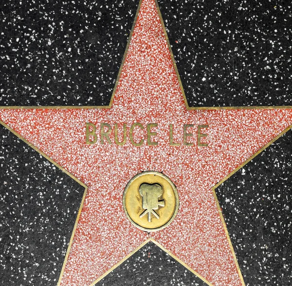 Bruce Lees estrela em Hollywood Walk of Fame — Fotografia de Stock