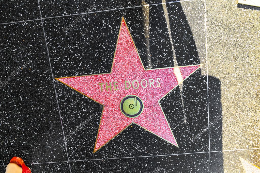 The Doors Star On Hollywood Walk Of Fame Stock Editorial