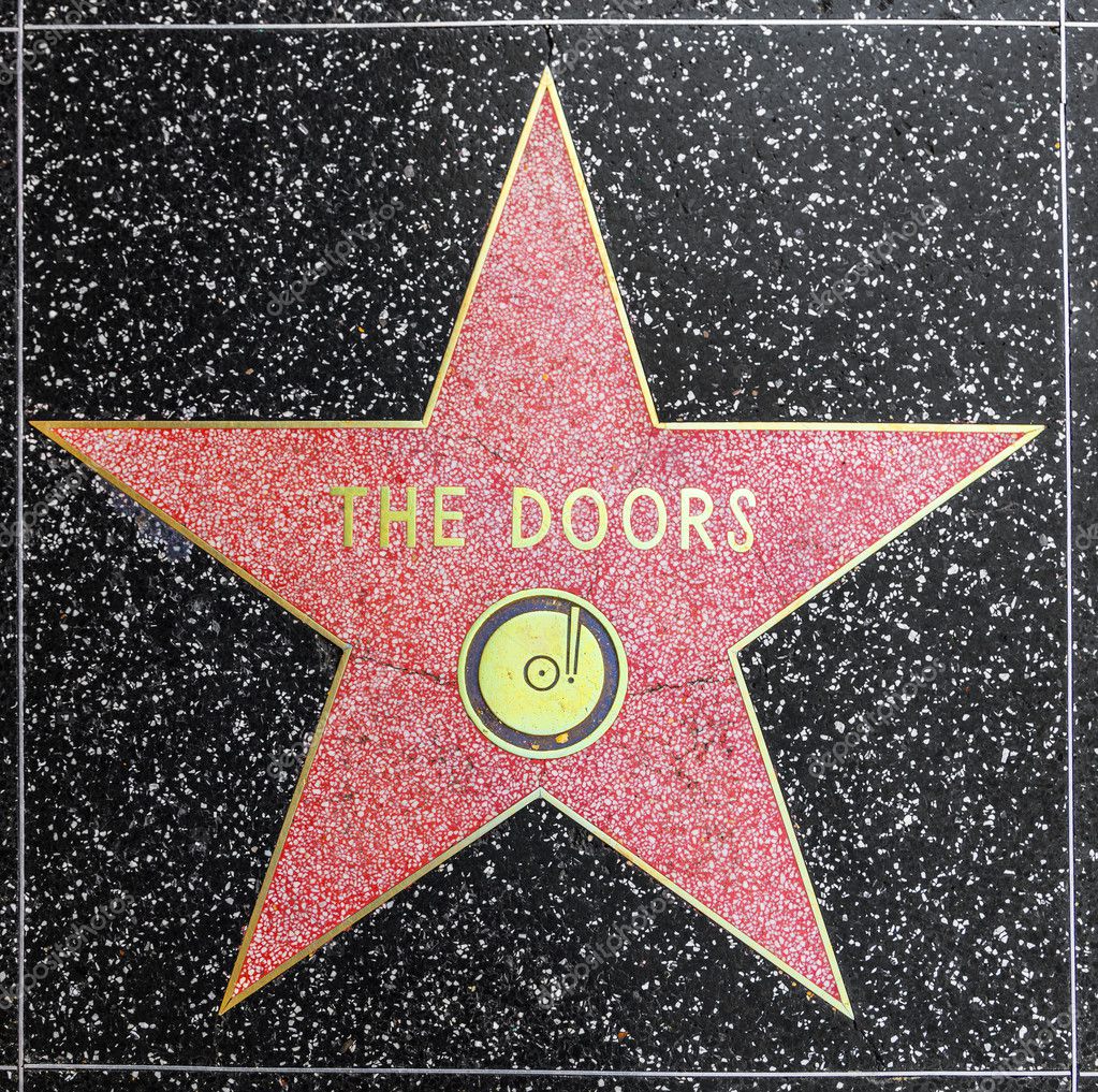 The Doors Star On Hollywood Walk Of Fame Stock Editorial Photo