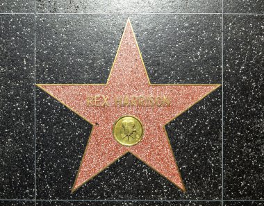 Rex harrisons yıldızı hollywood Şöhret Kaldırımı