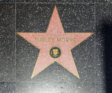 Dudley Moores star on Hollywood Walk of Fame clipart