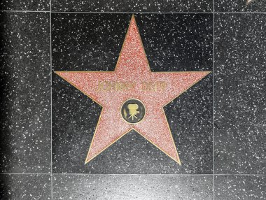 Johnny Depps star on Hollywood Walk of Fame clipart