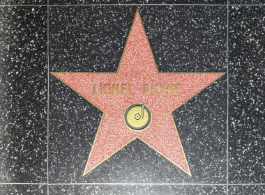 Lionel richies yıldızı hollywood Şöhret Kaldırımı
