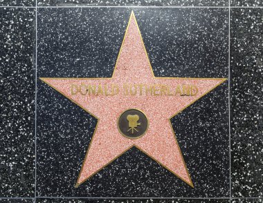 Donald sutherlands yıldızı hollywood Şöhret Kaldırımı