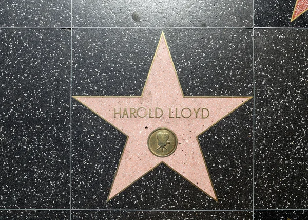 哈罗德 · 劳埃德明星上的名望好莱坞步行 — 图库照片
