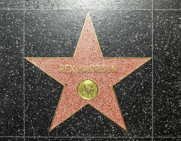 Рекс Харрисонс звезда Голливудской Аллеи Славы — стоковое фото