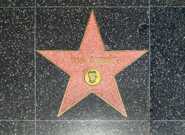 Tom Cruises stella sulla Hollywood Walk of Fame — Foto Stock