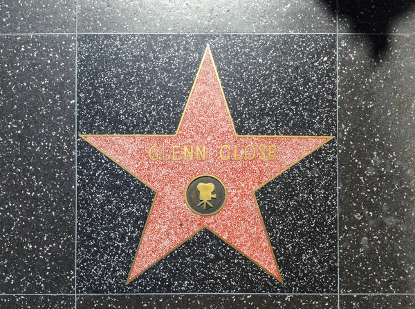 Glenn cierra estrella en el Paseo de la Fama de Hollywood — Foto de Stock