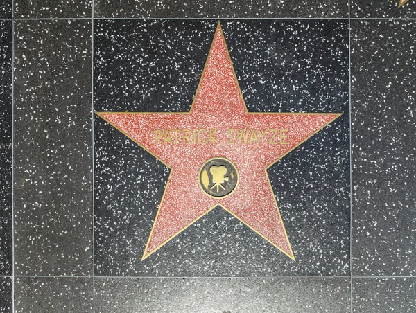 Patrick Swayzes stella sulla Hollywood Walk of Fame — Foto Stock