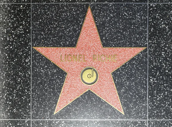 Lionel Richies estrela na Calçada da Fama de Hollywood — Fotografia de Stock
