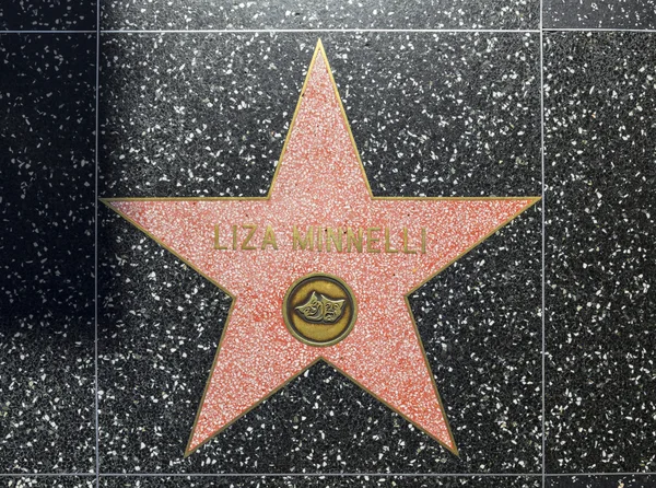 莉莎 minnellis 明星上的名望好莱坞步行 — Φωτογραφία Αρχείου