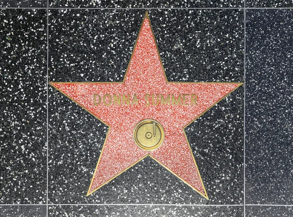 stock image Donna Summers star on Hollywood Walk of Fame