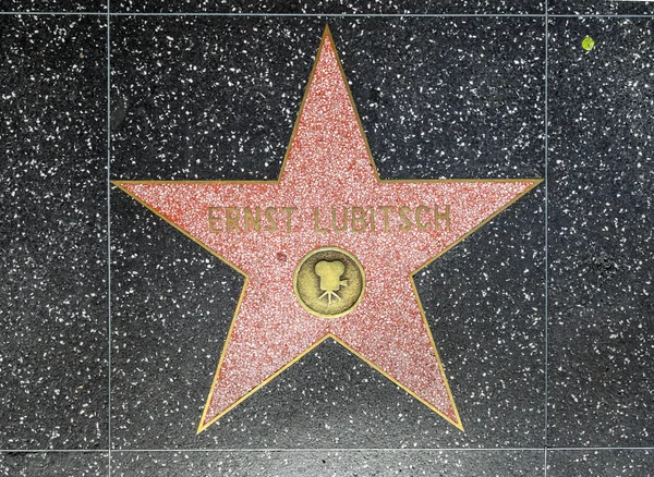 Ернст Lubitschs зірка на Голлівудська Алея слави — стокове фото