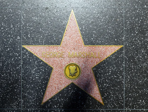 George Marshalls Stern auf dem Hollywood Walk of Fame — Stockfoto