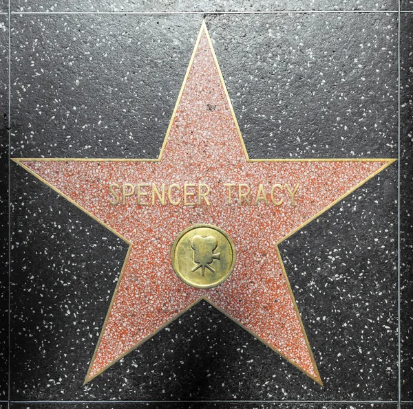 Spencer tracys stjärna på hollywood promenad av berömmelse — Stockfoto