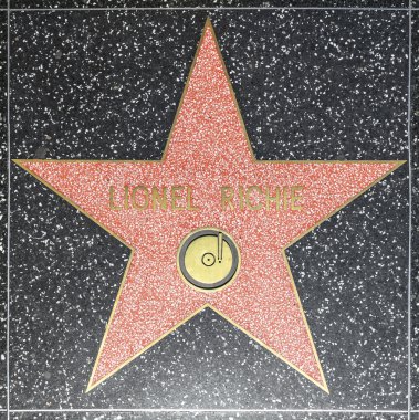 Lionel richies yıldızı hollywood Şöhret Kaldırımı