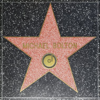 hollywood Şöhret Kaldırımı'nda Michael boltons yıldız