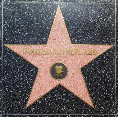 Donald sutherlands yıldızı hollywood Şöhret Kaldırımı