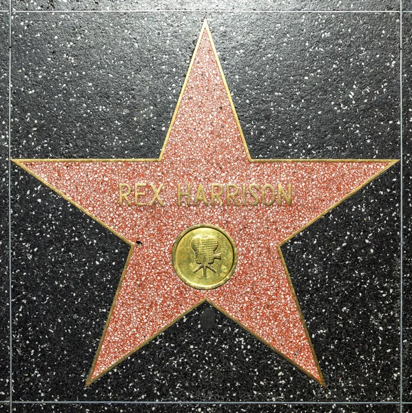 Rex Harrisons estrela na Calçada da Fama de Hollywood — Fotografia de Stock