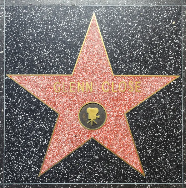 stock image Glenn Closes star on Hollywood Walk of Fame