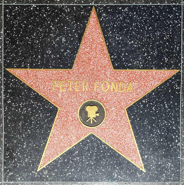 Peter Fondas estrella en Hollywood Paseo de la Fama — Foto de Stock