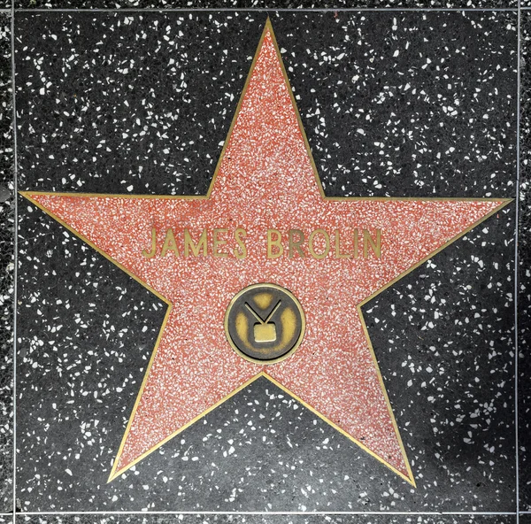 Джеймс Бролинс звезда на Голливудской Аллее Славы — стоковое фото