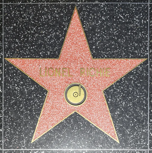 莱昂内尔 · 富人明星上的名望好莱坞步行 — 图库照片