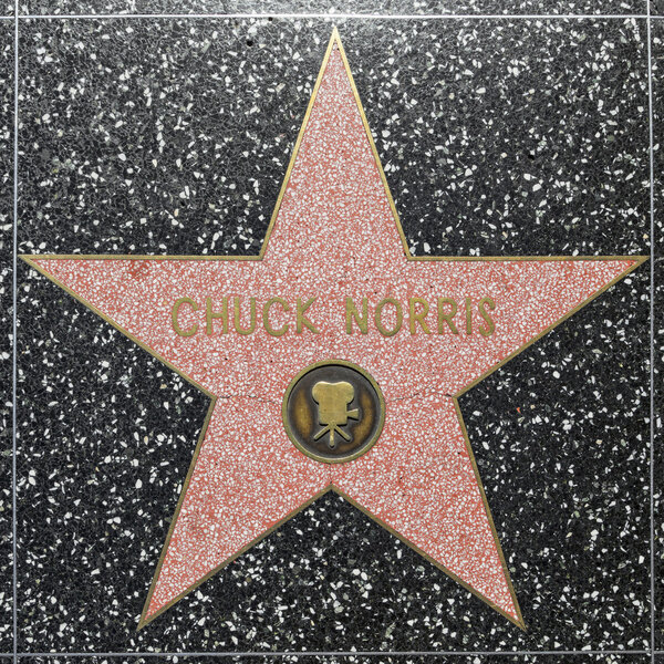 Chuck Norris star on Hollywood Walk of Fame