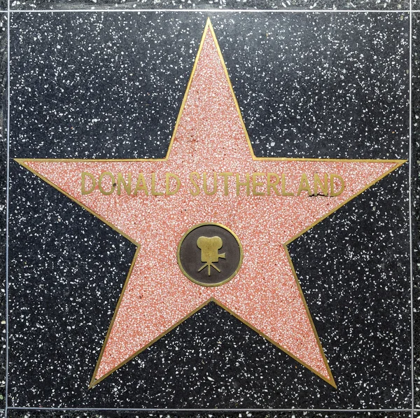 Donald sutherlands hvězdu na Hollywoodském chodníku slávy — Stock fotografie