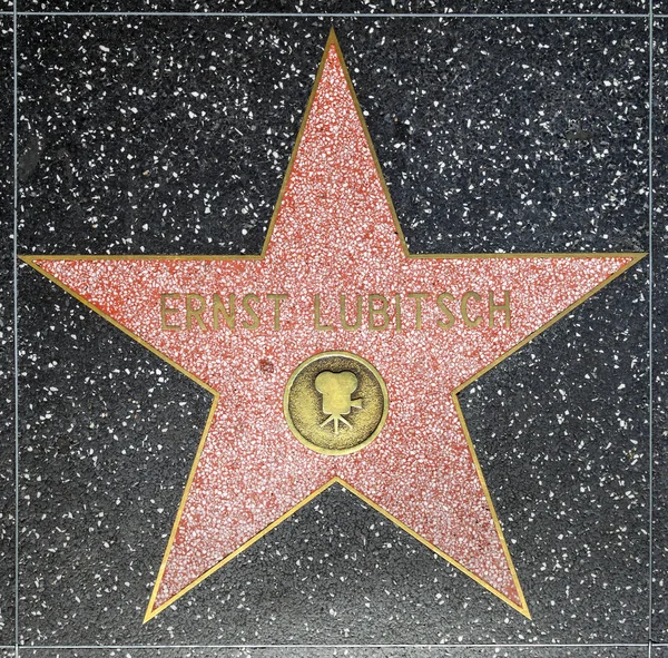 Ernst Lubitschs estrela na Calçada da Fama de Hollywood — Fotografia de Stock