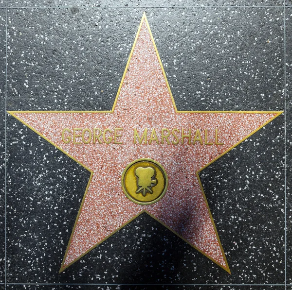Джордж Маршалл звезда на Голливудской Аллее Славы — стоковое фото