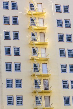 Facade of famous historic Roosevelt Hotel clipart