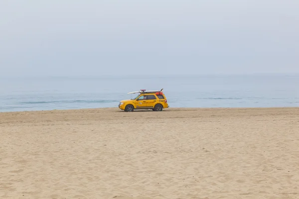 Life guard cars patrol at the beach — Stok fotoğraf
