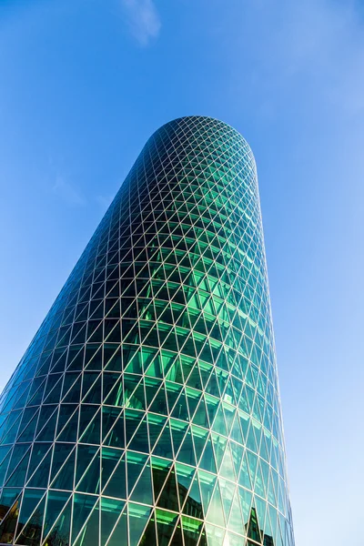 Westhafen tower i hamnområdet — Stockfoto