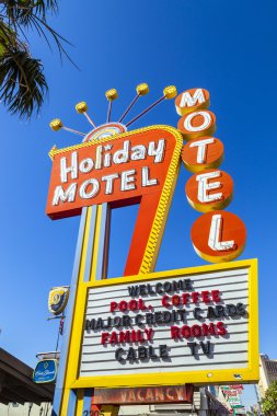 Historic Holiday Motel Sign clipart