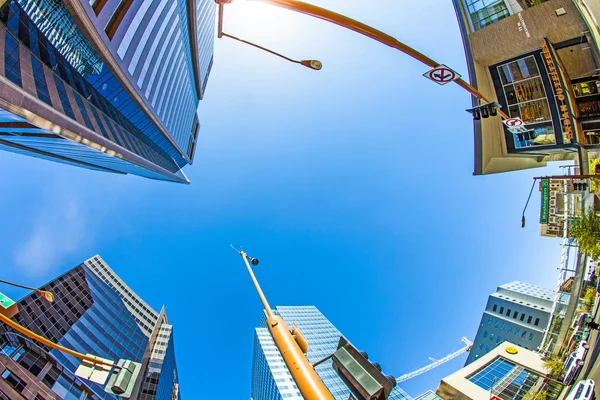 Perspektive der Wolkenkratzer Innenstadt Phönix — Stockfoto