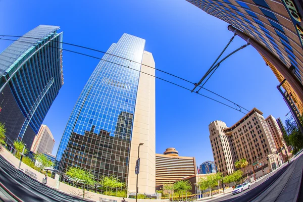 Prospettiva di grattacieli centro di Phoenix — Foto Stock